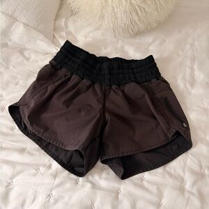 LULULEMON black four way shorts